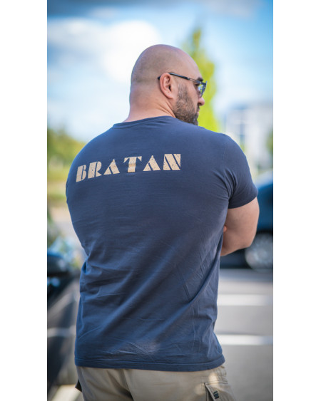 T-Shirt "BRATAN" Horizontal gris